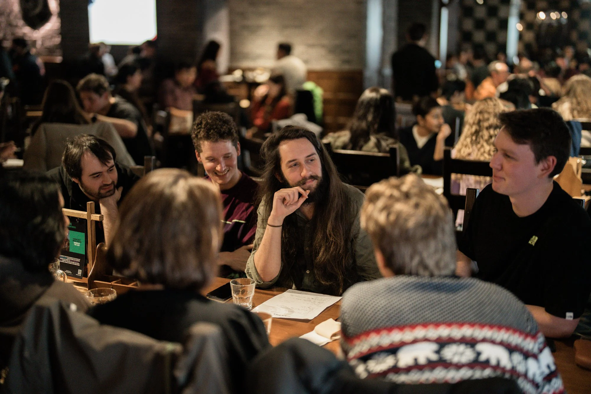 Groups playing tabletop games at Fortress