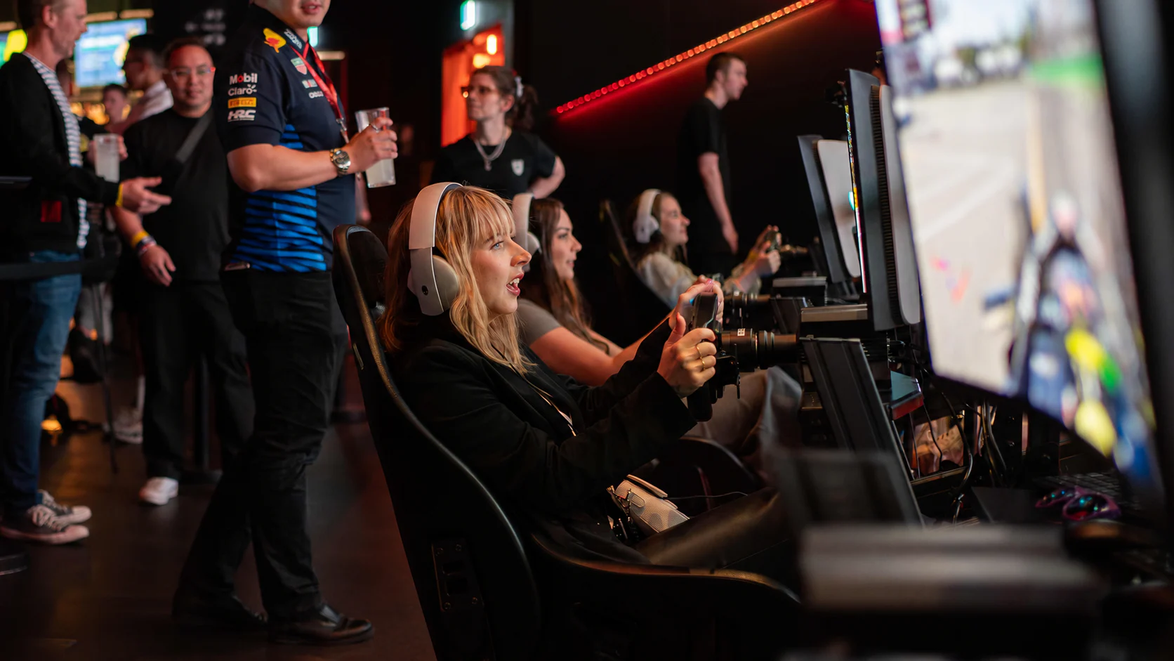 Sim Racing Garage installed at an event