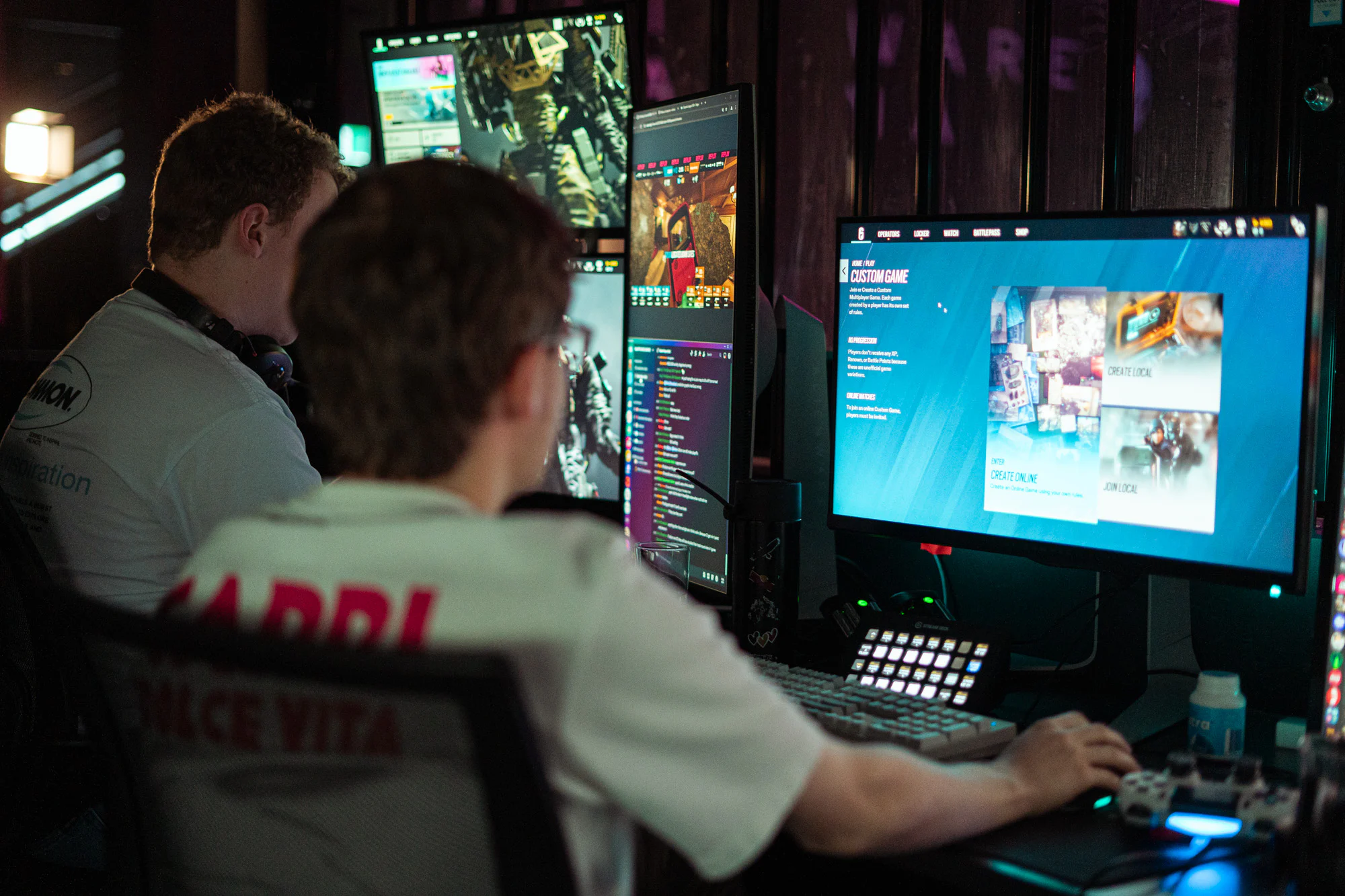 Fortress crew running the desk